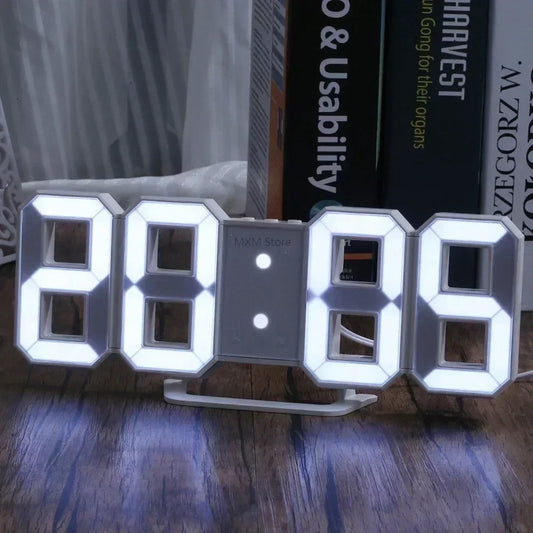 3D LED Digital Clock Adjustable