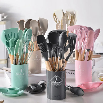 12-Piece Nonstick Silicone Kitchen Utensils