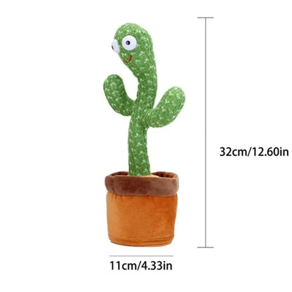 USB Electric Singing and Dancing Plush Cactus