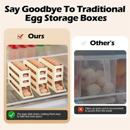 4-Layer Egg Organizer for Refrigerator