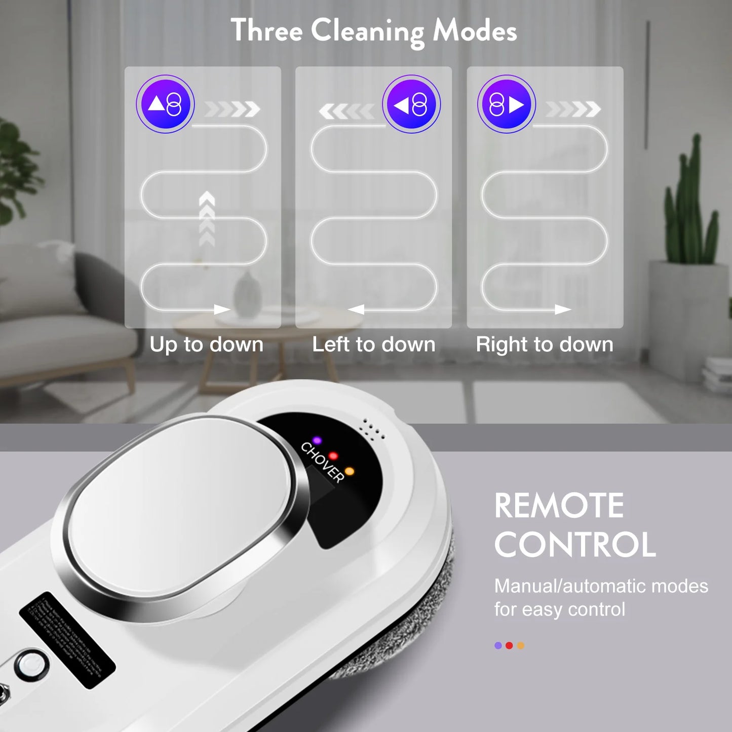 Window Cleaning Robot with Remote Control