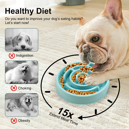 Non-Slip Slow Feeder Bowl for Dogs