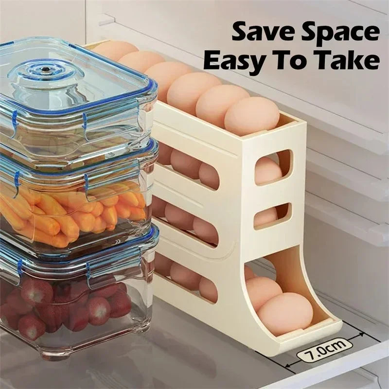 4-Layer Egg Organizer for Refrigerator