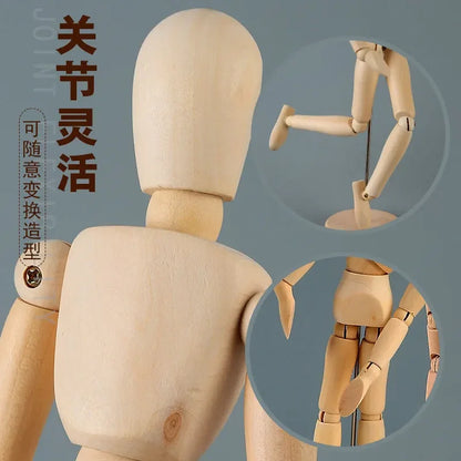 Wooden Articulated Hand Figurine for Decoration