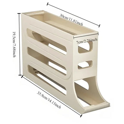 4-Layer Egg Organizer for Refrigerator