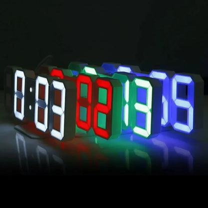 3D LED Digital Clock Adjustable