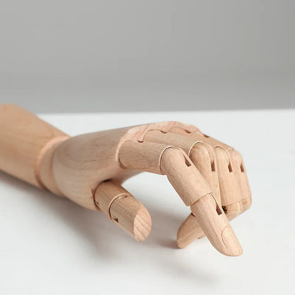 Wooden Articulated Hand Figurine for Decoration